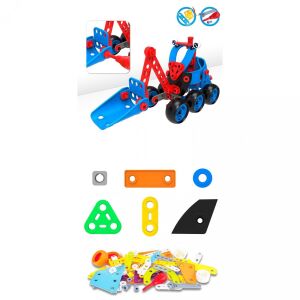 Set de construcție Flippy 134 piese, macara construibilă și componente - Jocuri de constructie - Lego