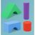 Blocuri de construcție din spumă EVA Flippy, forme geometrice colorate
