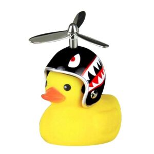Декоративна патица Flippy с каска на акула и перка за кола, велосипед, мотоциклет - Аксесоари за велосипеди