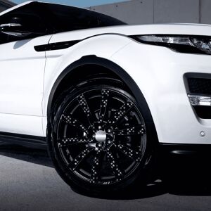 Sada 4 vonkajších tlačených fólií s EcoSolventom, samolepiace, na dekoráciu automobilových diskov, priemer 60 cm, model FJT-06