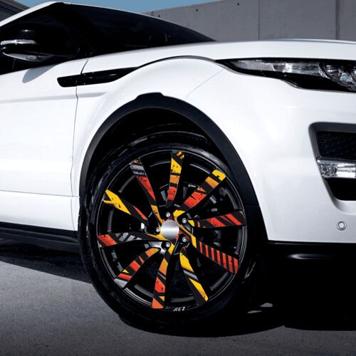 4 db-os kültéri nyomtatott fólia készlet EcoSolventtel, öntapadós, autófelnik díszítésére, átmérő 60 cm, FJT-13 modell 116945448