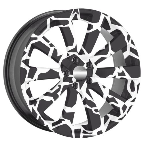 4 db-os kültéri nyomtatott fólia készlet EcoSolventtel, öntapadós, autófelnik díszítésére, átmérő 60 cm, FJT-18 modell