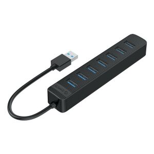 Orico TWU3 7 portos USB 3.0 hub, fekete, kábellel - Orico