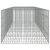 vidaXL 6 paneles horganyzott vas nyúlketrec 327x79x54 cm 116968670