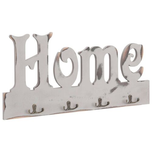 vidaXL "HOME" feliratú fali fogas 50 x 23 cm 116974187