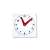 Plastic clock for learning to tell time