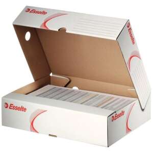 Esselte Standard A4 archive box, white, top opening, for storing documents - Esselte Archiving box