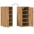 Fa Cipőszekrény - 2 db - Tölgy - 32x35x70 cm 117166267