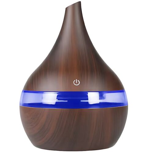 Aromaterápiás diffúzor, S DEPOT, 7 LED szín, USB kábel, párásító, 300 ml 117173353