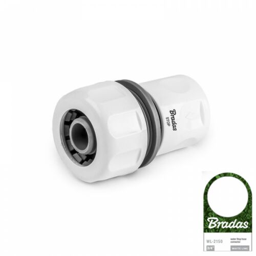 Bradas White Line WL-2150 gyorscsatlakozó 3/4" - víz stoppos 117188253