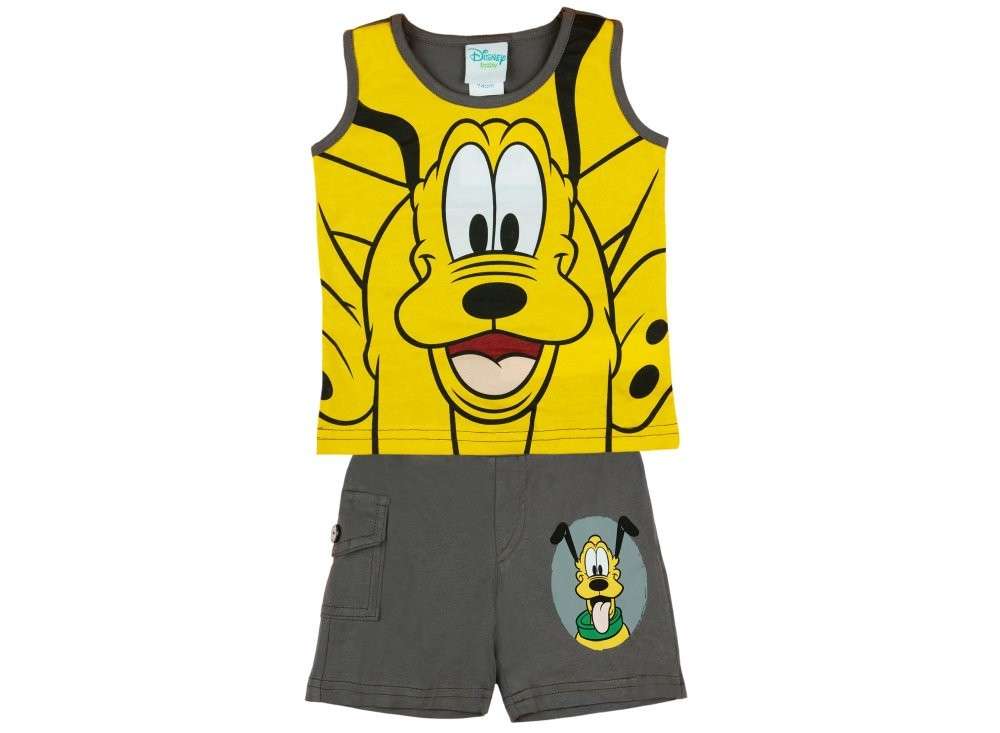 Disney fiú 2 részes Szett - Plútó - szürke-sárga