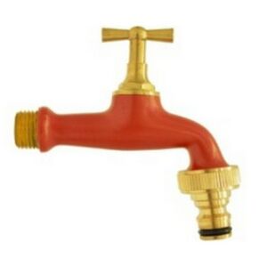 Réz kerti csap piros 1/2km 117188438 - Kerti kút és csap