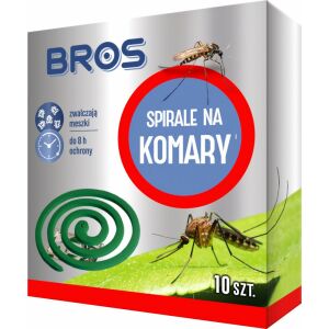 Bros Szúnyogirtó Spirál, 110 darab, hatékony szúnyogok és legyek ellen, akár 8 órás védelemmel - Bros