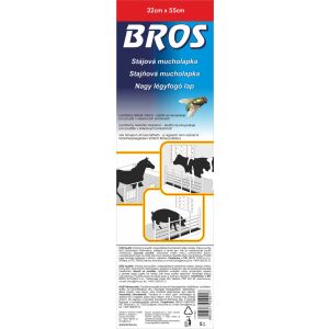 Bros légyfogó lap, 32cm x 55cm, istállókba, istállókba és állattartó területekre - Rovarcsapda