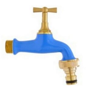 Réz kerti csap kék 1/2km 117189615 - Kerti kút és csap