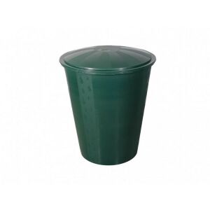 ECOTANK 300 literes kerek esővízgyűjtő, tetővel és csappal, zöld - Kert