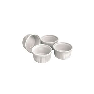 Sada 4 porcelánových ramekin Ibili, 9 cm, biela - Formy na pečenie