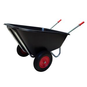 Kétkerekű kerti talicska 280L, fekete 150kg teherbírás 117293519 - Kézi kerti szerszám