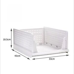 Gardrób rendszerező polcrendszer Fehér színben, helytakarékos tároló megoldás 117301019 - Homyl