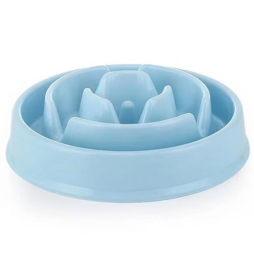 Tál lassan táplálkozó kutyáknak Pufo Slow Feeder, 20 cm, kék