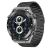 Maxcom Ecowatch1 schwarze Smartwatch mit Metallarmband, Gesundheits- und Fitnesstracker