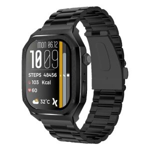 Maxcom FW65 Iron S Smartwatch mit Metallband, schwarz - Maxcom