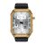 Maxcom FW65 Iron S goldene Smartwatch mit schwarzem Armband, AMOLED-Display, Herzfrequenz- und Blutdruckmesser