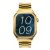 Maxcom FW65 Iron S goldene Smartwatch mit goldenem Metallarmband, AMOLED-Display