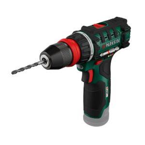 Mașină de găurit și înșurubat cu acumulator Parkside 12V PBSA 12 E4 fără acumulator, vedere unghiulară - Accesorii pentru găurit și înșurubat