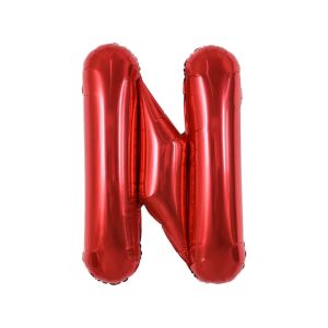 Fém fólia lufi S DEPOT®, N betű, piros, 40 cm