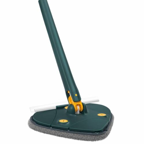 S DEPOT® mikroszálas poligon felmosó hosszú nyéllel és csavaró üzemmóddal, zöld