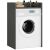 Akord grafit szürke mosógép szekrény tárolóval