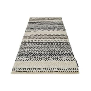 Covor Bakero Kelim Saffron, 60x90 cm, model crem și negru cu model geometric - Casa si gradina