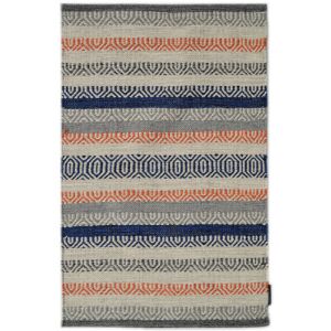 Koberec Bakero Kelim Saffron, krémový a modrý, malá veľkosť - Bakero