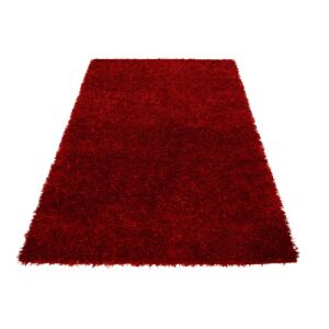 Bakero Shaggy Lambada roter Teppich (200x300 cm) auf weißem Hintergrund - Innenarchitektur
