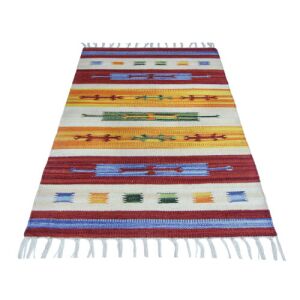 Bakero Kelim Country 62 multi szőnyeg, 60x90 cm, Azték mintás - Bakero