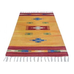 Koberec Bakero Kelim Country, 60x90 cm, terra farba, aztécky vzor - Bakero