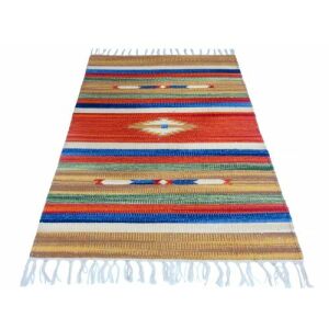 Bakero Kelim Country Szőnyeg, 60x90 cm, Többszínű Azték Mintás - Bakero