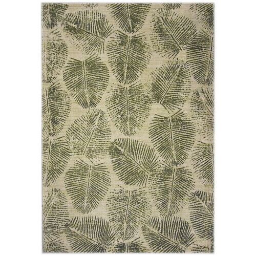Bakero Elisa 01 zöld szőnyeg, 120x170 cm, levél mintás