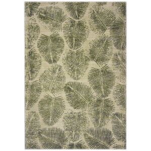 Bakero Elisa 01 grüner Teppich mit Blattmuster, 160x230 cm - Innenarchitektur