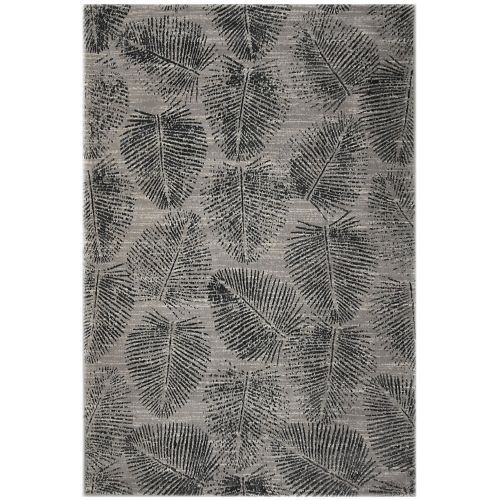 Bakero Elisa 01 szürke szőnyeg levél mintával, 160x230 cm