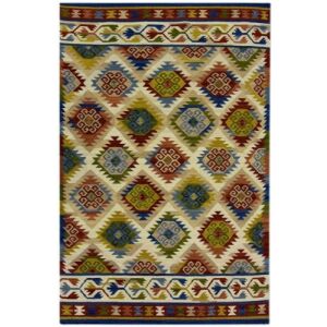 Bakero Kelim classic Multi Teppich, Aztekenmuster, 120x180 cm - Innenarchitektur