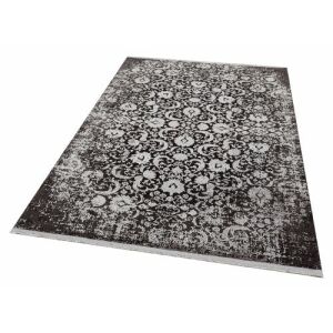 Widok pod kątem dywanu Bakero Cordoba classic antracytowo-szarego - Projektowanie wnętrz