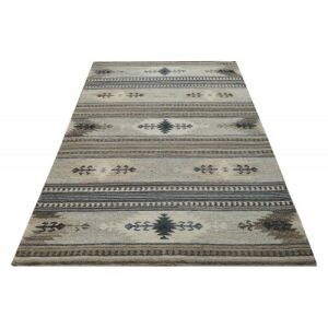 Килим Bakero Kelim natural, 155x240 cm, вълнен килим с ацтеки мотиви - Декорация