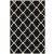 Bakero Kelim Julia fekete szőnyeg, marokkói rácsos mintával