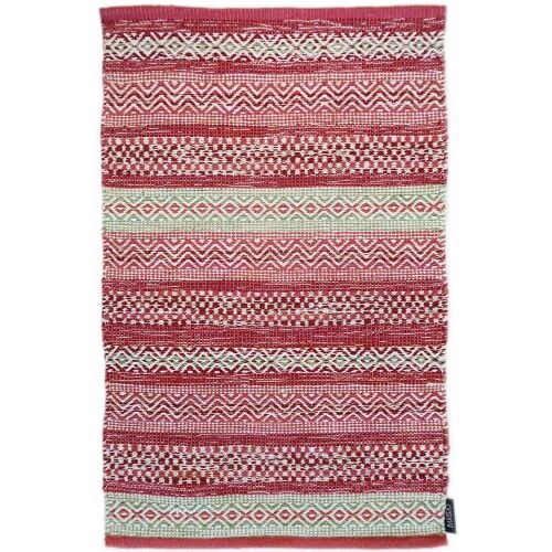 Bakero Kelim Saffron 101 piros szőnyeg, 120x170 cm, lapos szövésű pamut szőnyeg