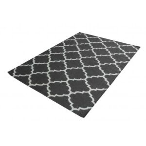 Dywan Bakero Kelim Elizabeth czarny, 140x200 cm, wzór marokański - Projektowanie wnętrz