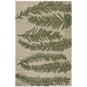 Bakero Elisa grüner Teppich mit Blattmuster, 160x230 cm - Innenarchitektur