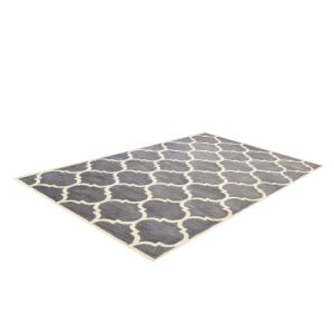 Bakero Florida silberner Teppich, 122x183 cm, marokkanisches Muster - Innenarchitektur