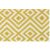 Részletes nézet a Bakero Kelim Luisa sárga szőnyeg geometrikus gyémánt mintájáról